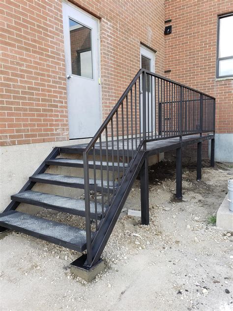 metal brackets for stair treads|prefabricated exterior metal stairs.